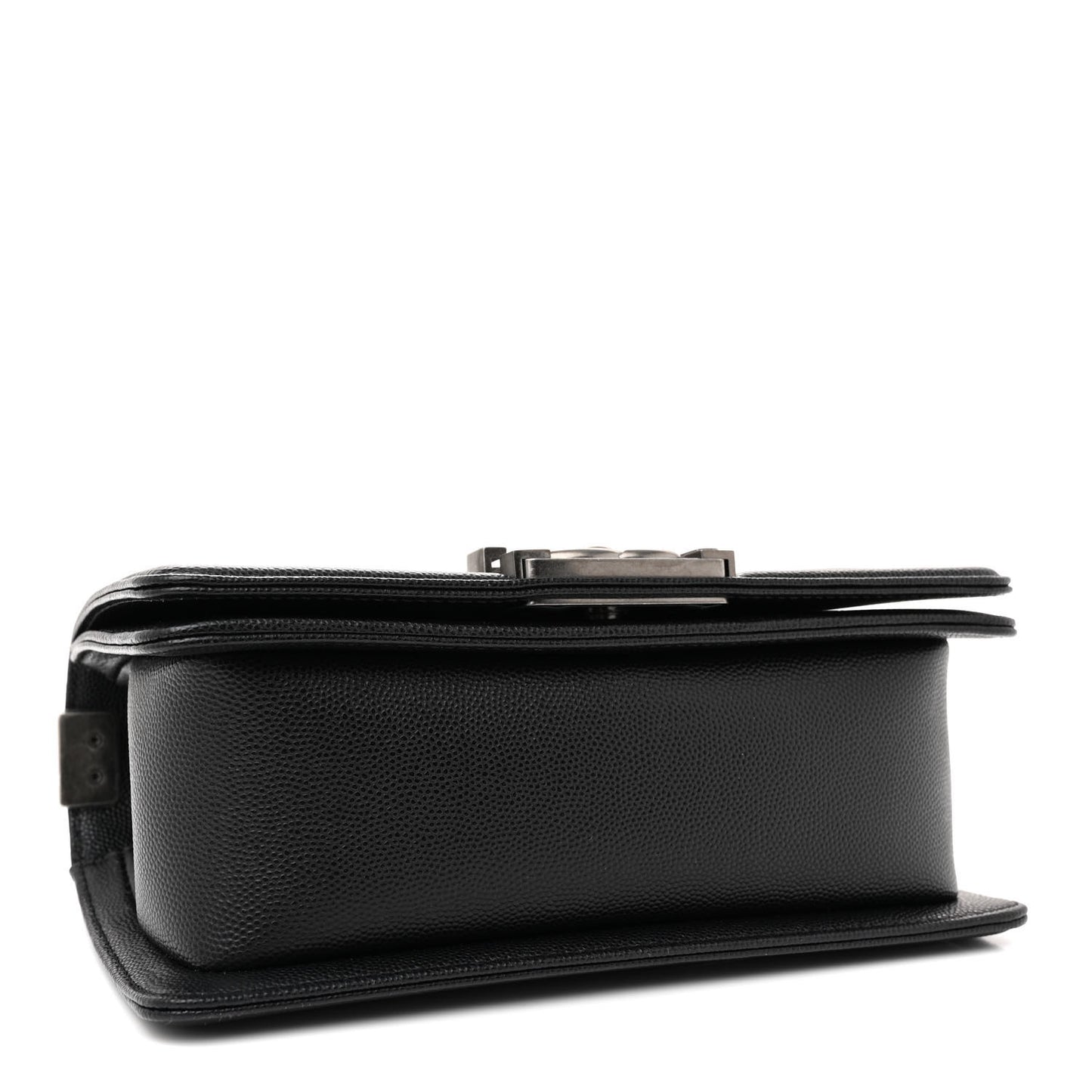 Caviar Quilted Small Boy Flap Black