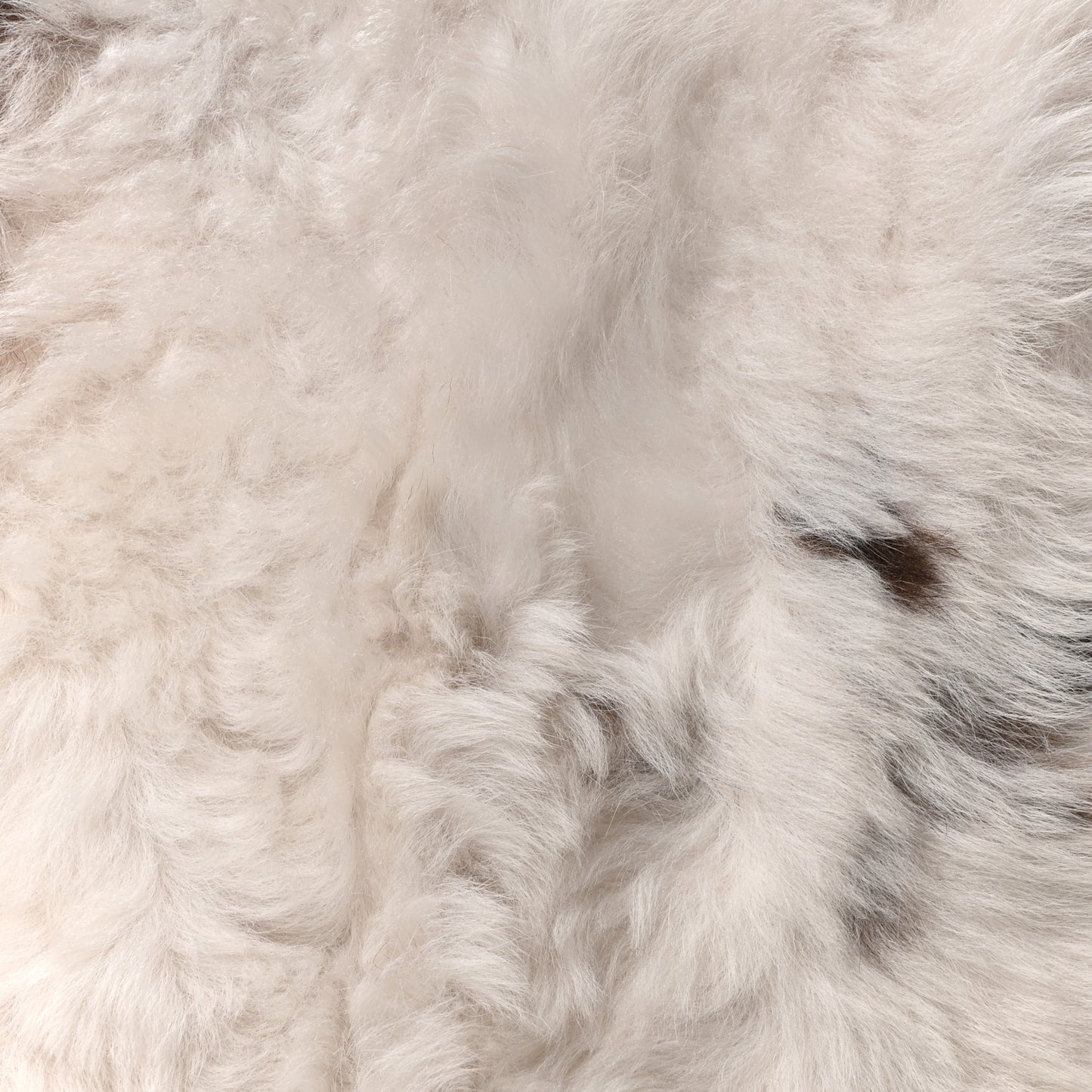Shearling Tote Brown White