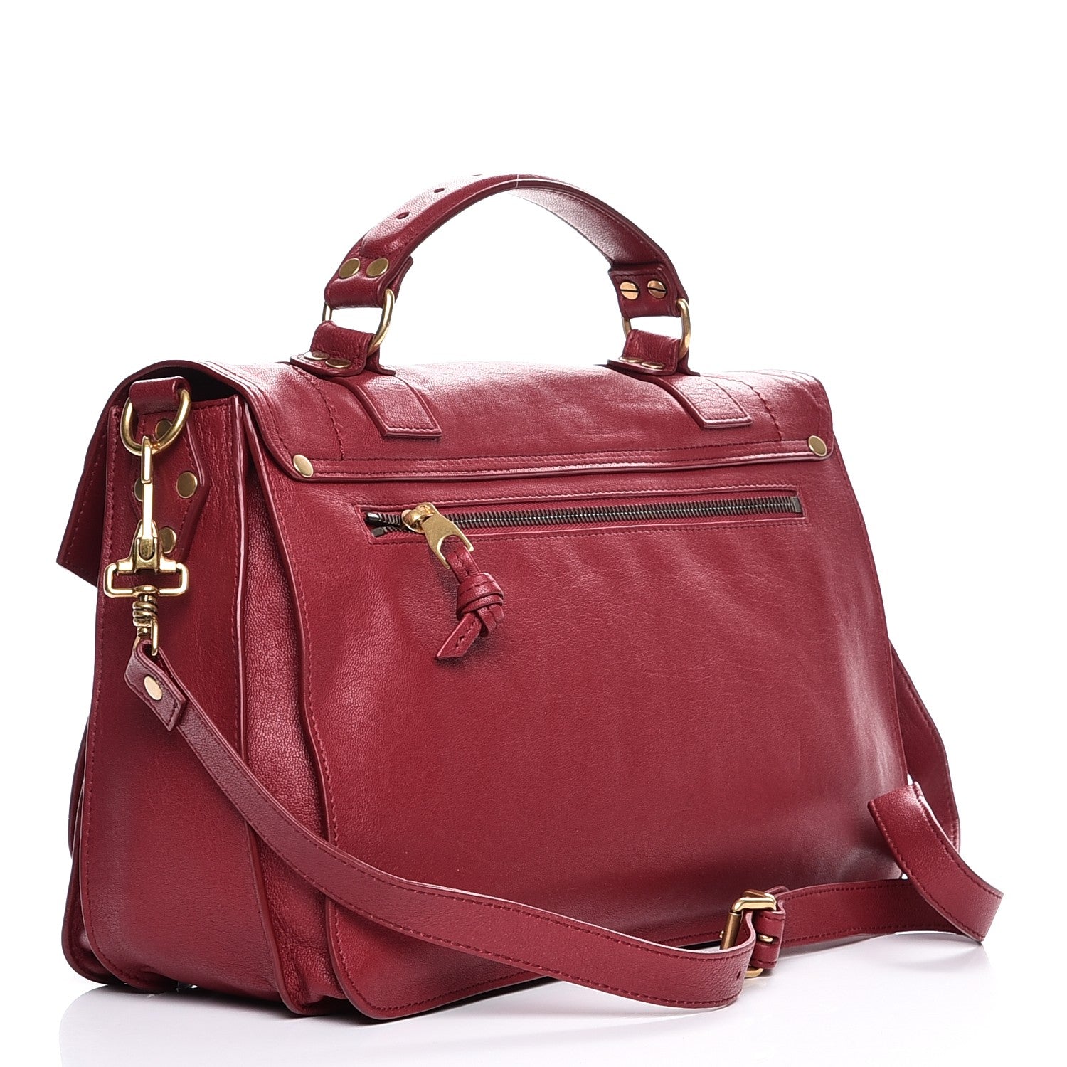 Proenza Schouler Lambskin Medium PS1 Satchel Chianti 4 of 8