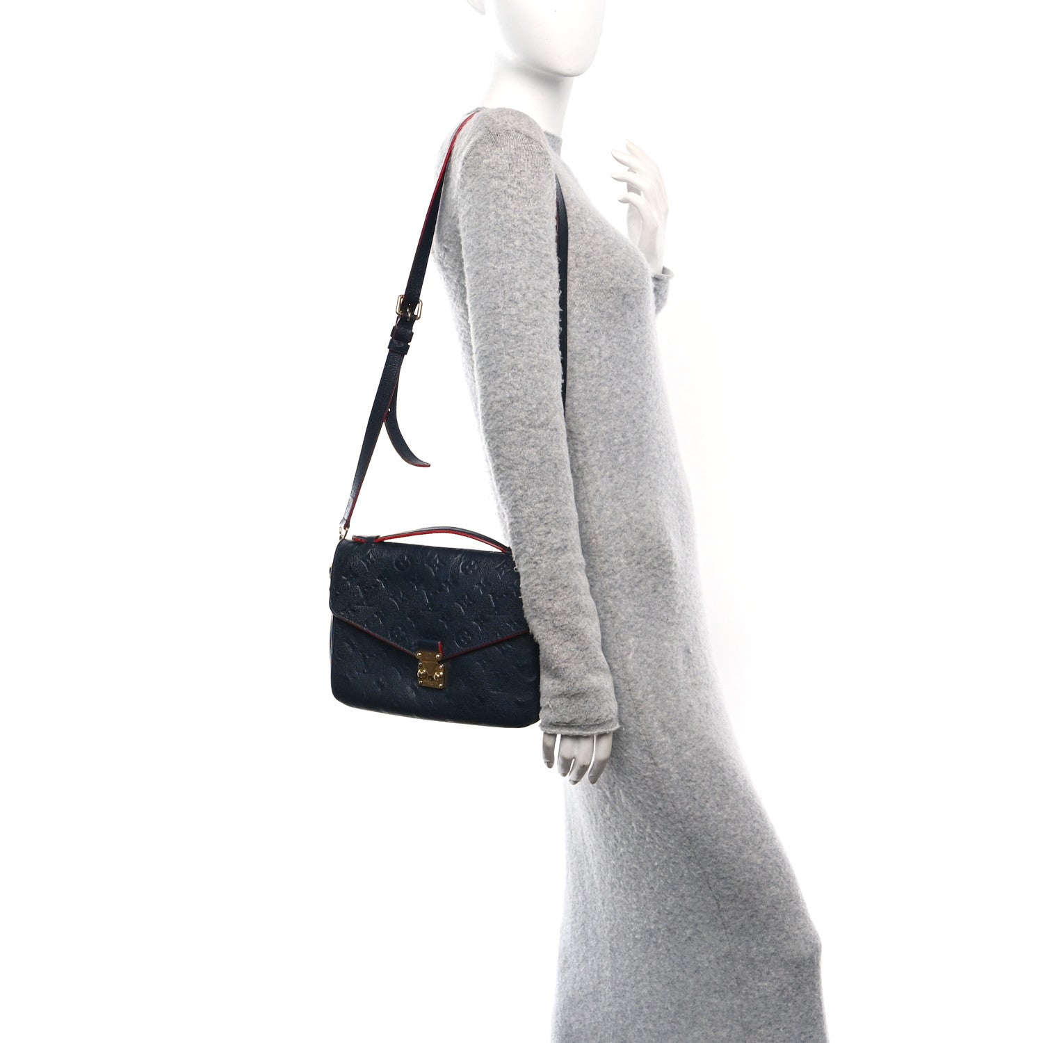 Louis Vuitton Empreinte Pochette Metis Marine Rouge 2 of 9