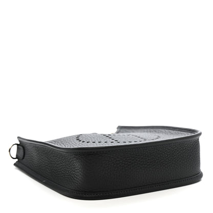 Hermes Taurillon Clemence Amazone Sangle Cavale Evelyne TPM Gris Misty 4 of 12