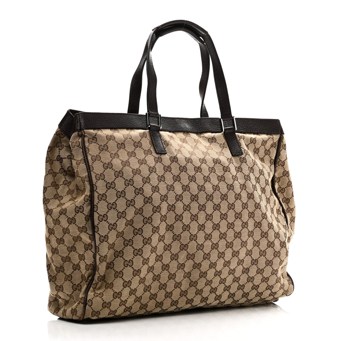Soft GG Supreme Monogram Tote Dark Brown