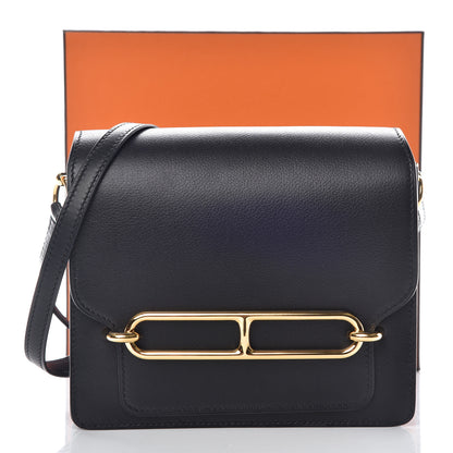 Hermes Evergrain Mini Sac Roulis Black 10 of 10