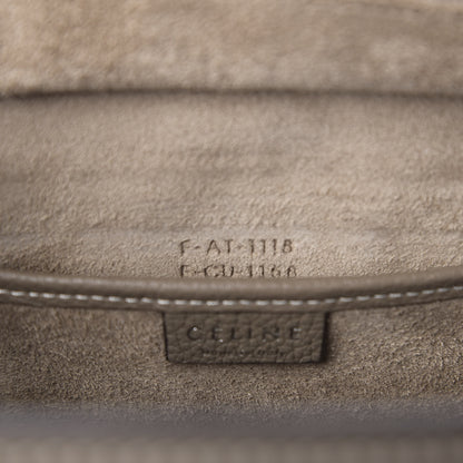 Celine Drummed Calfskin Nano Luggage Souris 8 of 10
