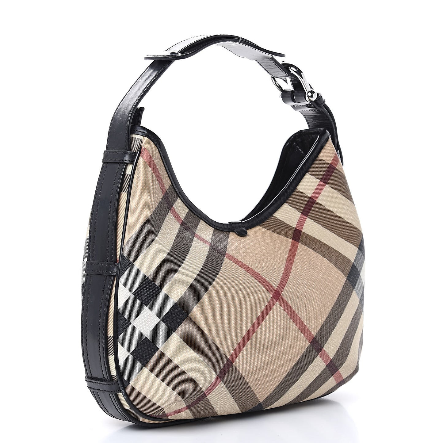 Nova Check Shoulder Bag Black