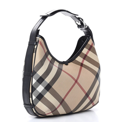 Burberry Nova Check Shoulder Bag Black 3 of 16