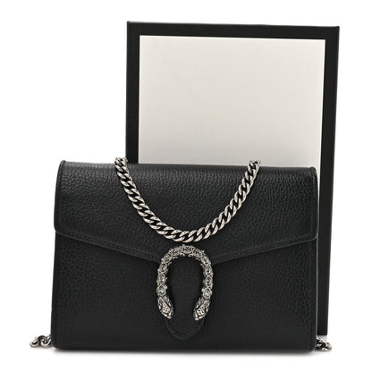 Gucci Calfskin Mini Dionysus Chain Wallet Black 16 of 16