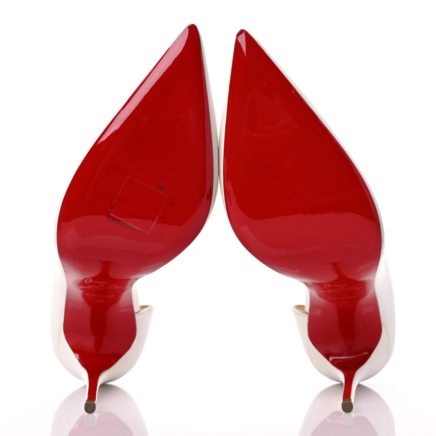 Christian Louboutin Kid Iriza 100 Pumps 39 White 5 of 9