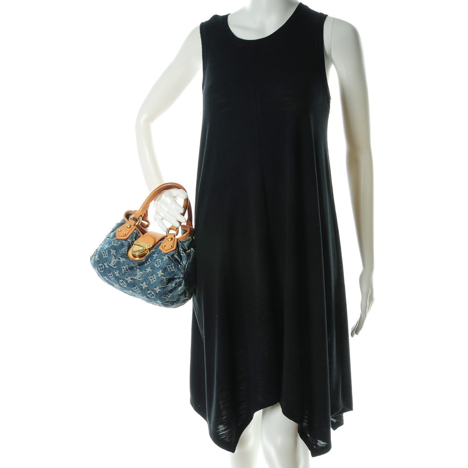 Louis Vuitton Monogram Denim Pleaty Blue 2 of 8