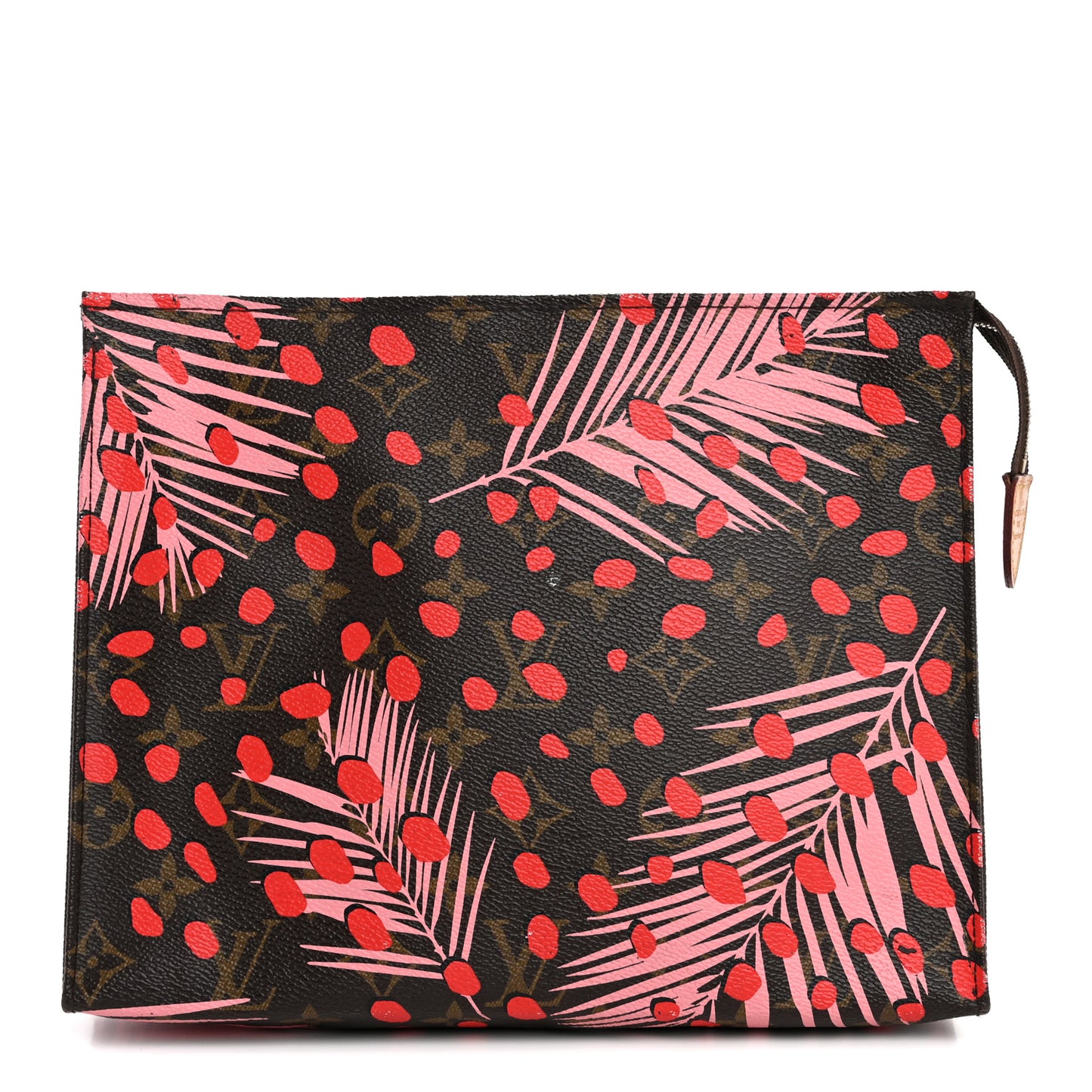 Monogram Jungle Dots Toiletry Pouch 26 Sugar Pink Poppy