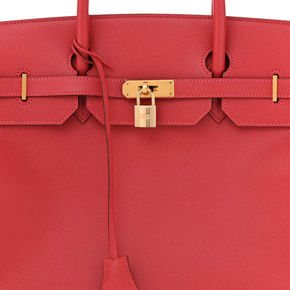 Hermes Epsom Birkin 40 Rouge Vif 8 of 15