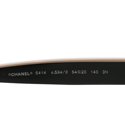 Chanel Acetate CC Butterfly Sunglasses 5414 Black Beige 11 of 14