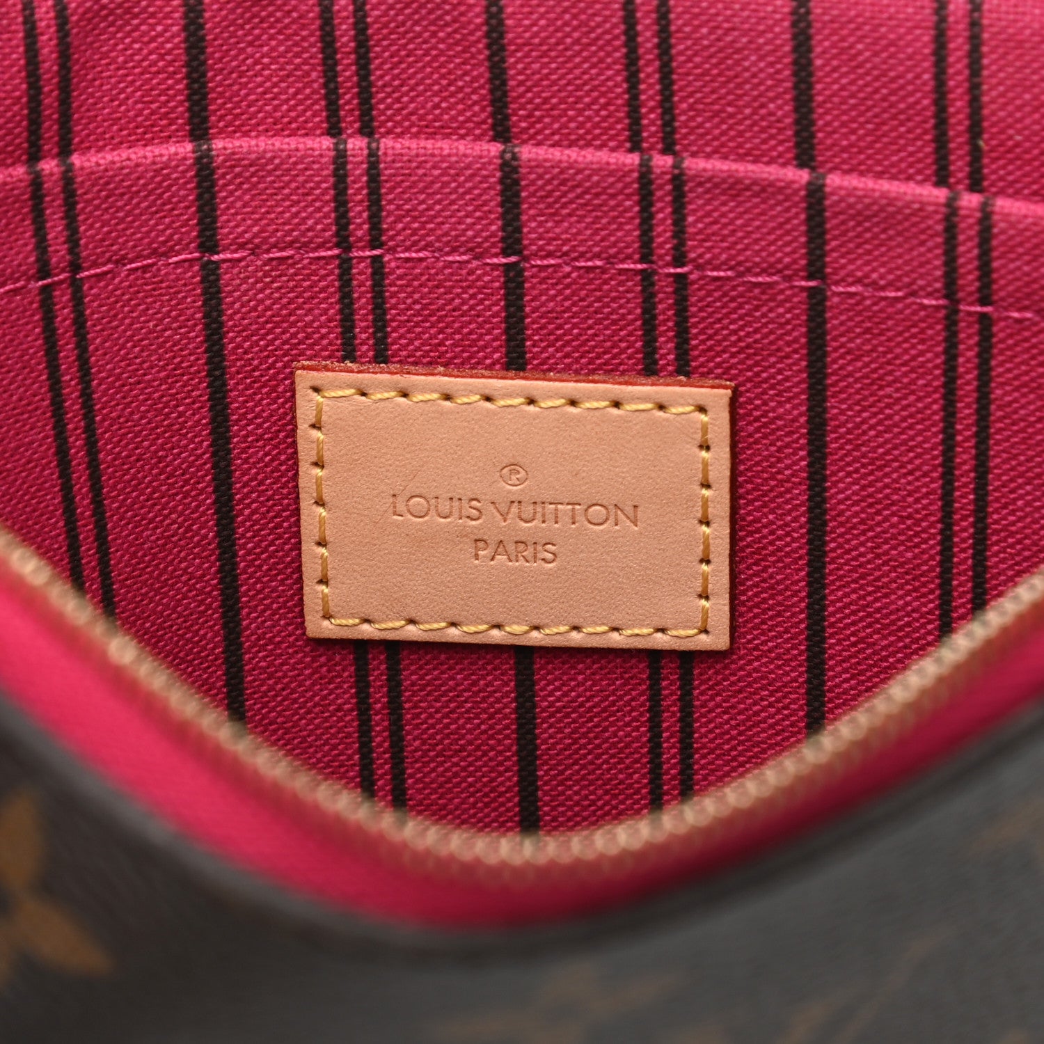 Louis Vuitton Monogram Neverfull MM GM Pochette Pivoine 6 of 7