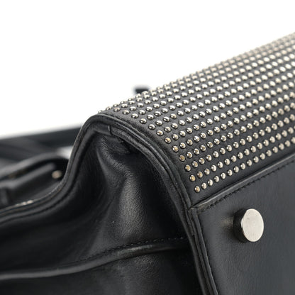 Saint Laurent Calfskin Studded Small Sac De Jour Black 7 of 19