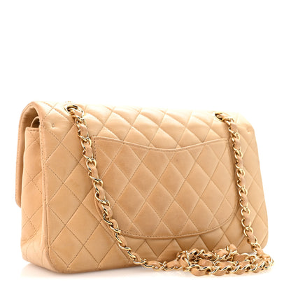 Chanel Lambskin Quilted Medium Double Flap Beige 3 of 13