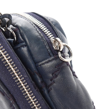 Chanel Lambskin Stitched New Mini Flap Navy 13 of 18