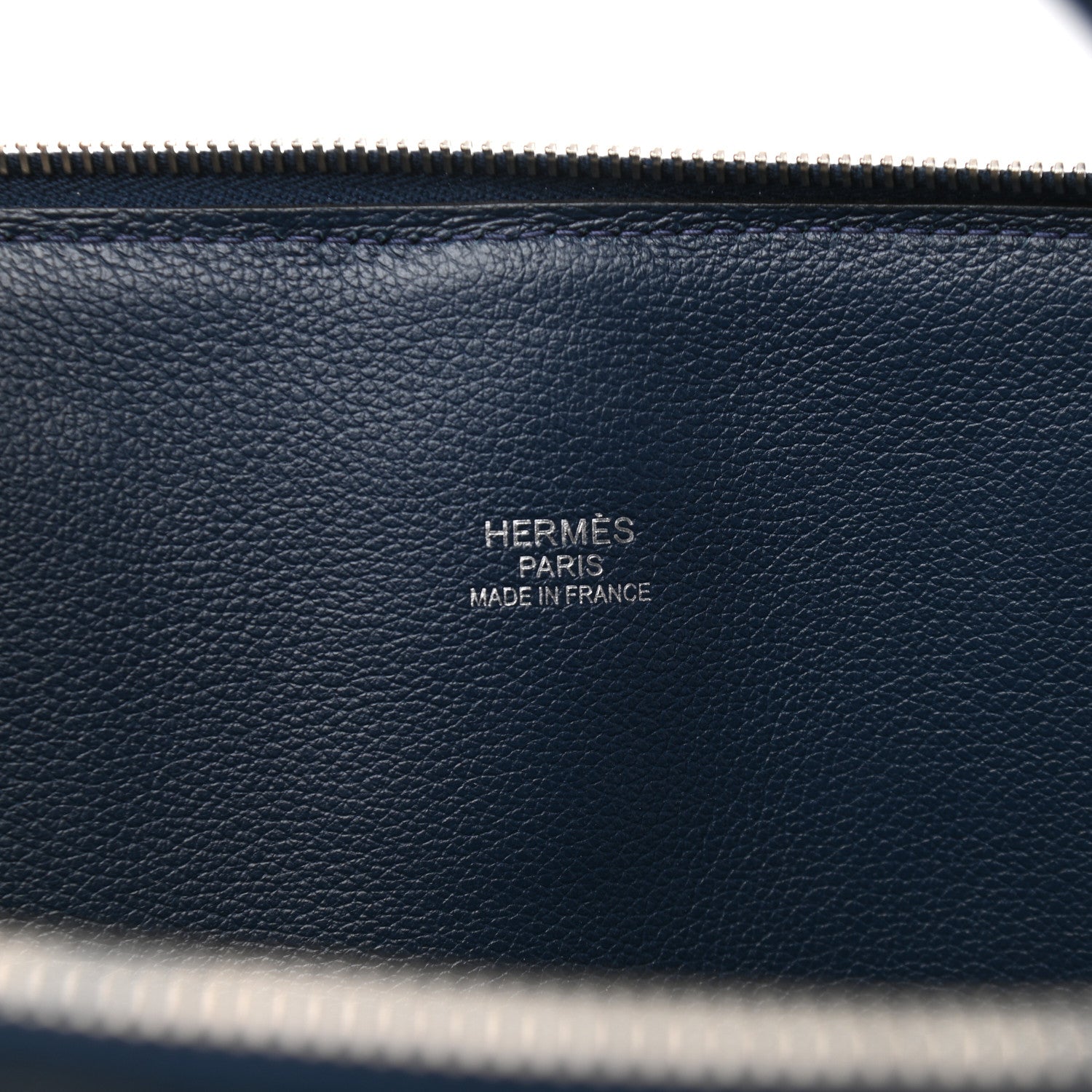 Hermes Evercolor 1923 Bolide 45 Baseball Bag Bleu De Malte Blanc 8 of 13