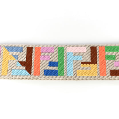 Fendi Canvas Calfskin FF 1974 Adjustable Strap You Multicolor Cuoio 9 of 9