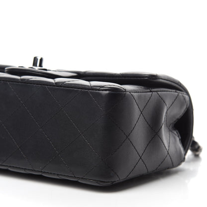 Chanel Lambskin Quilted Mini Rectangular Flap Black 7 of 10