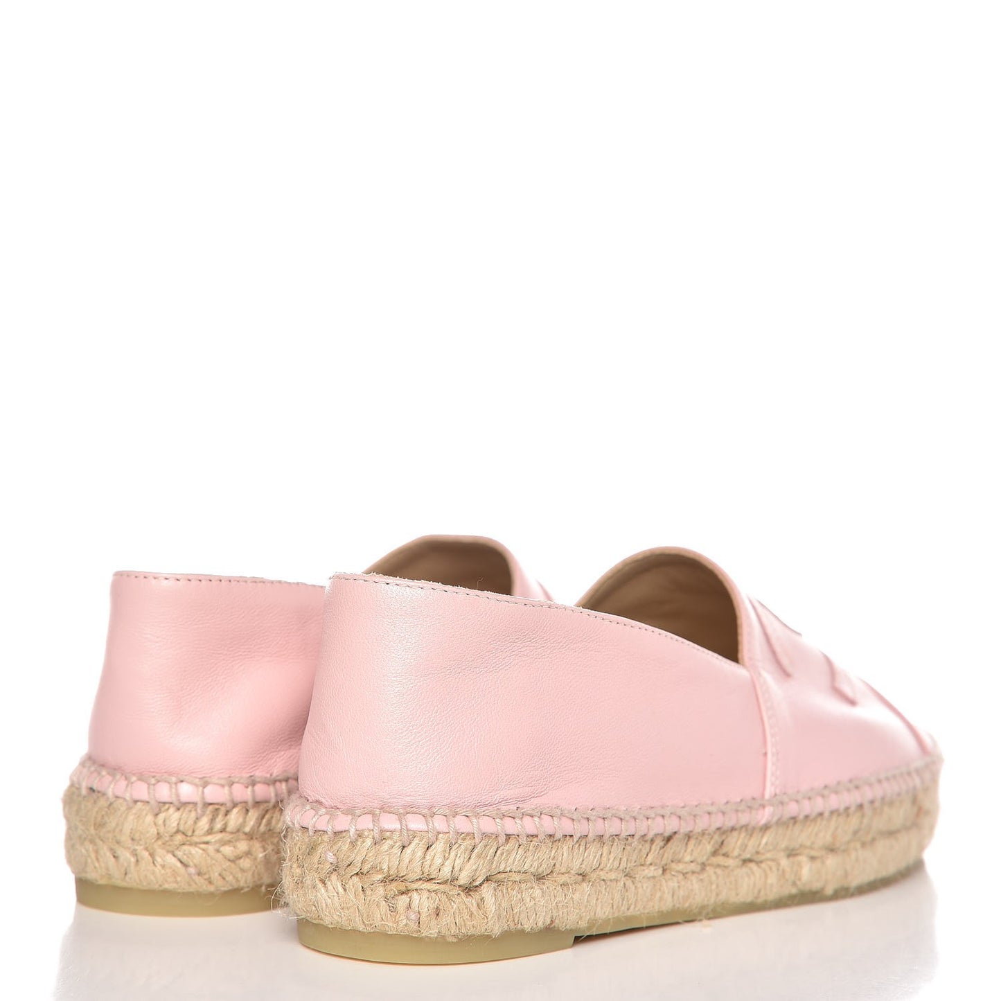 Lambskin CC Espadrilles 38 Light Pink