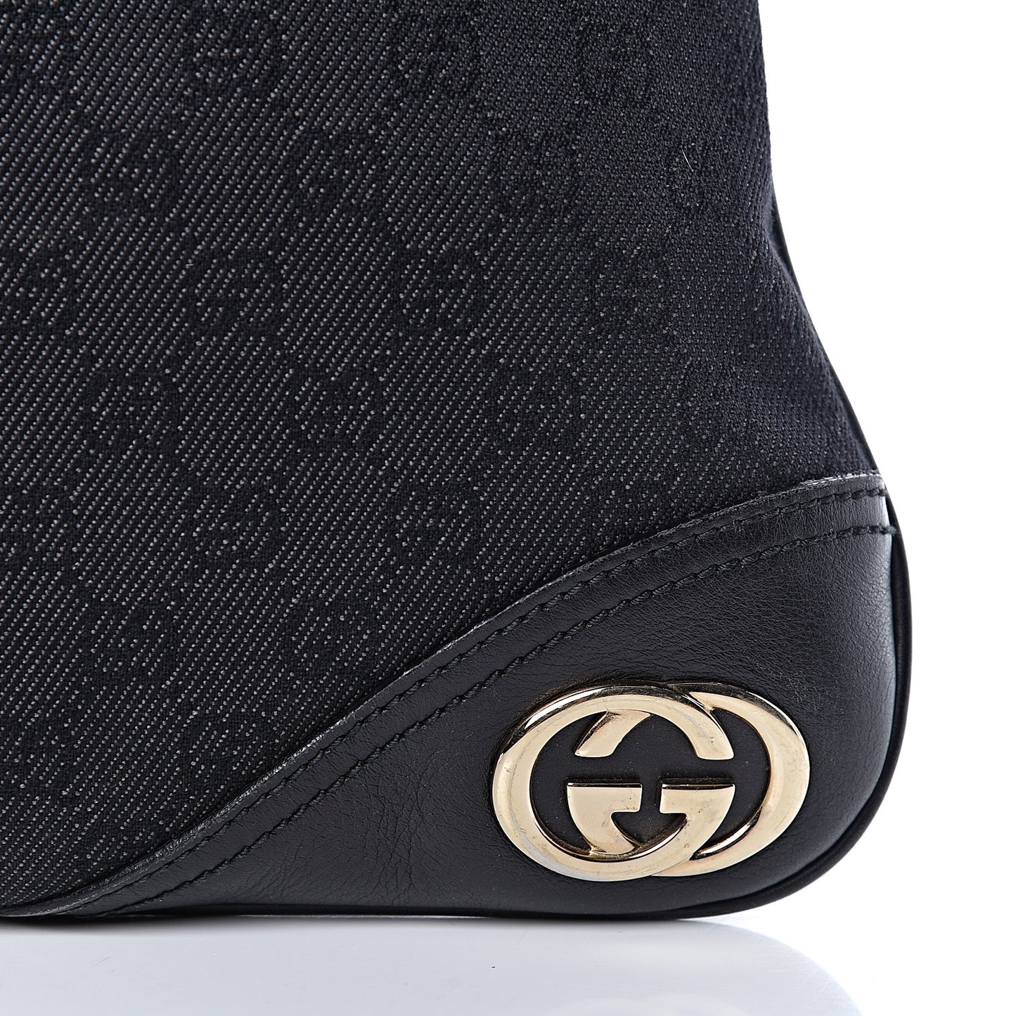 Denim Monogram Medium New Britt Hobo Black