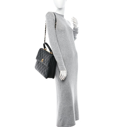 Chanel Lambskin Quilted Large Trendy CC Dual Handle Flap Bag Black 2 of 9
