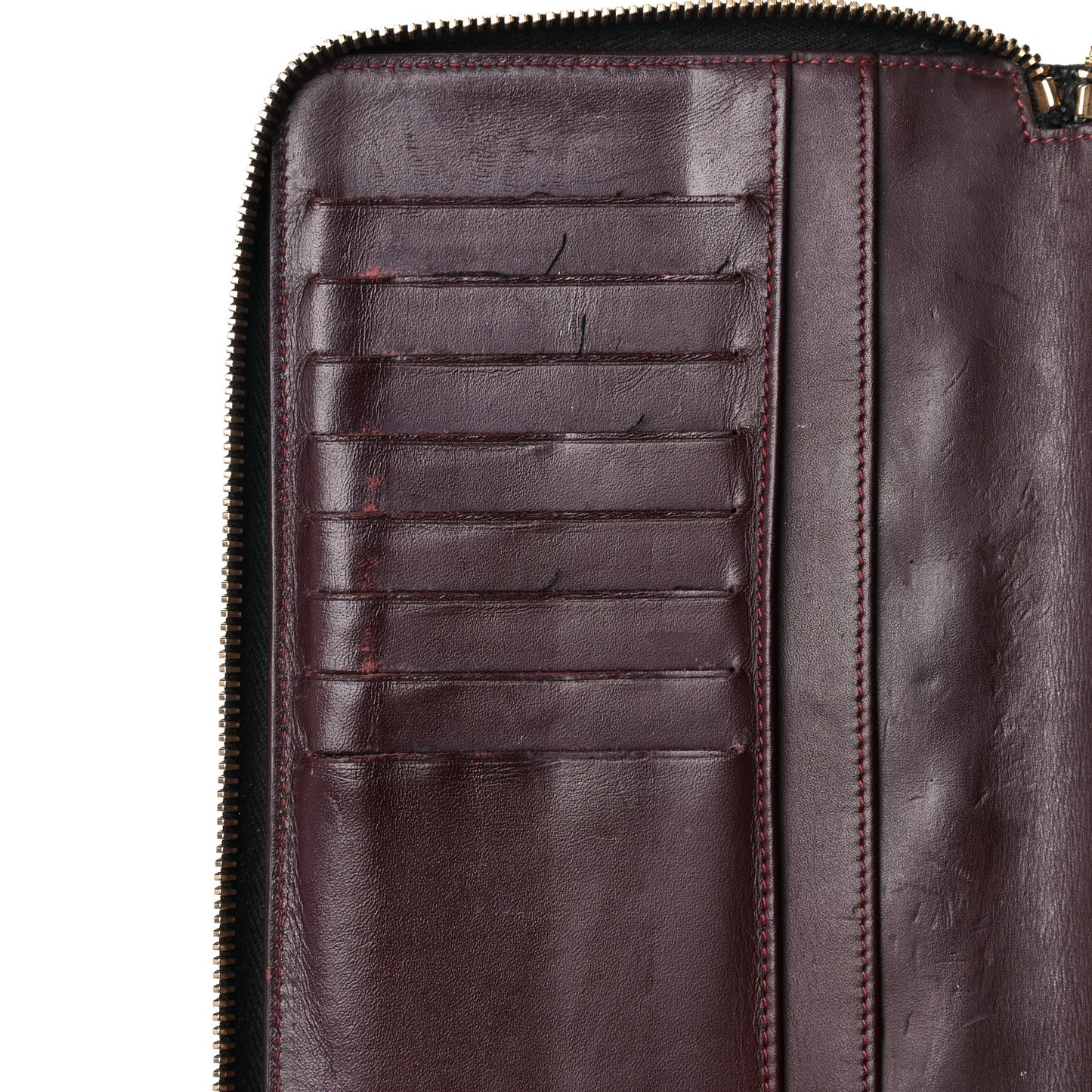 Caviar Quilted Large Zip Around Organizer Wallet Black