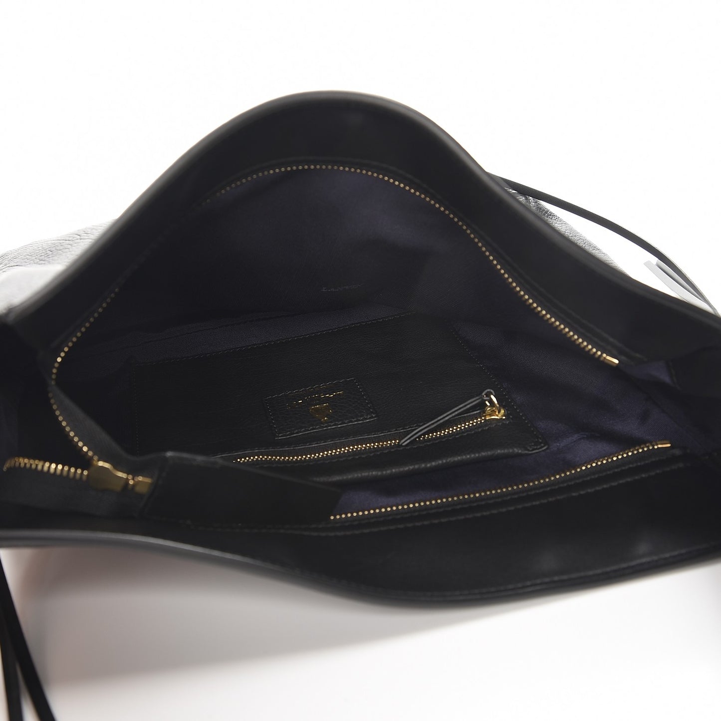 Calfskin Tribale Fringe Shoulder Bag Black