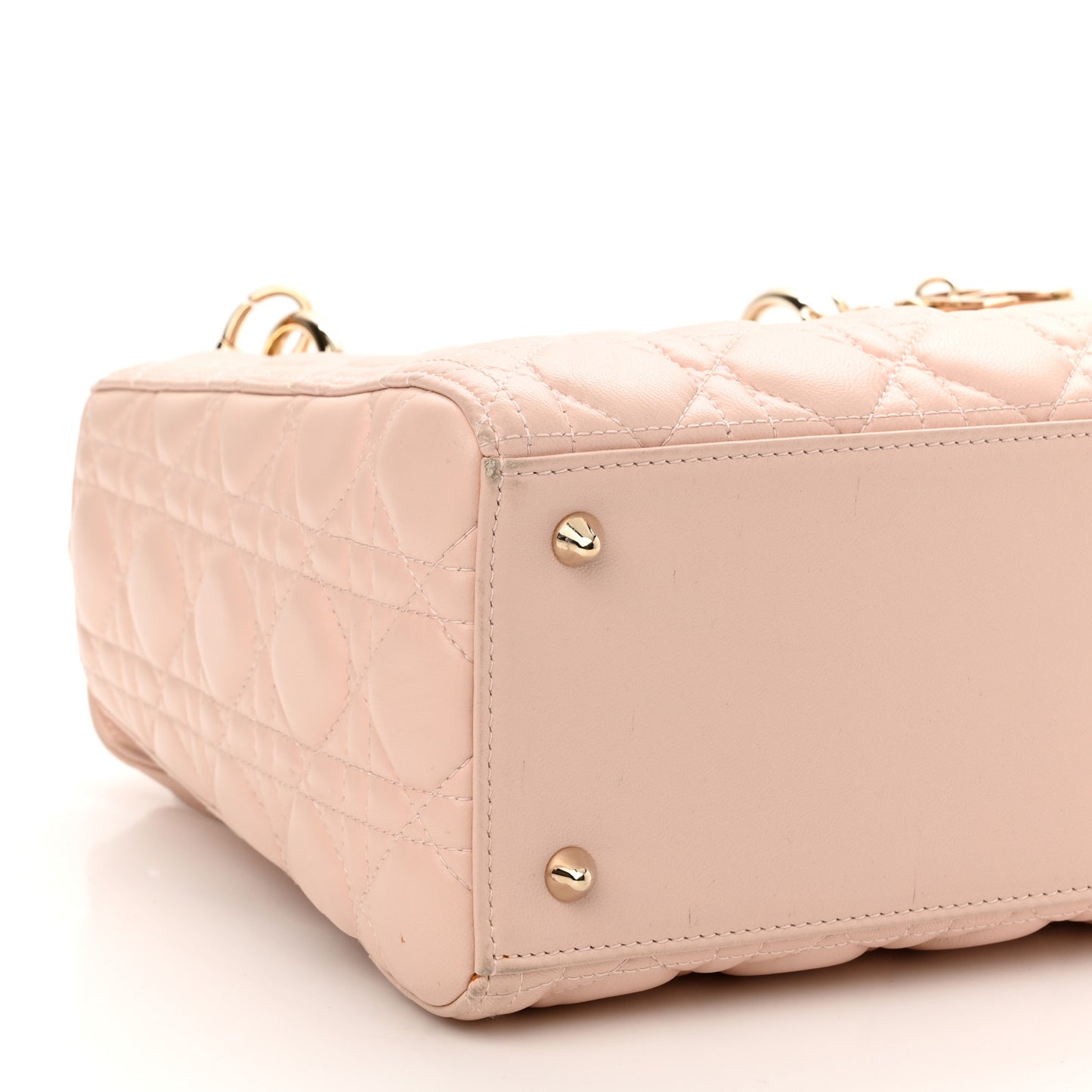 Lambskin Cannage Medium Lady Dior Light Pink