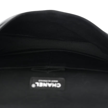 Chanel Calfskin Duo Medium Double Flap  White Black 5 of 13