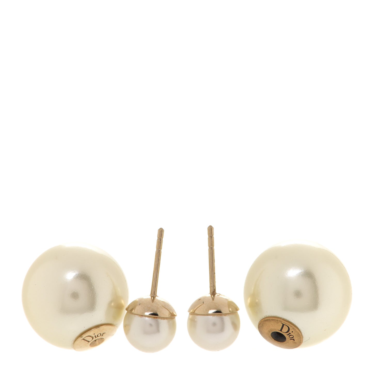 Pearl Mise En Dior Tribal Earrings Gold