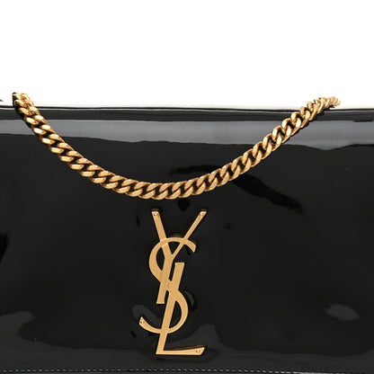 Saint Laurent Patent Medium Monogram Kate 99 Black 9 of 9