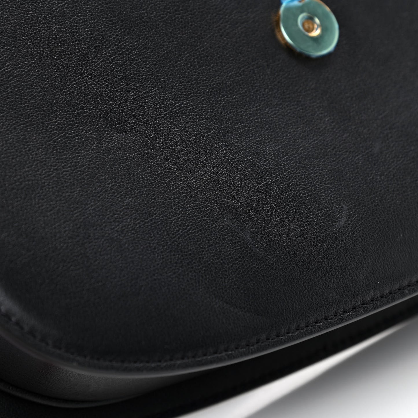 Smooth Calfskin Supervee Shoulder Bag Black