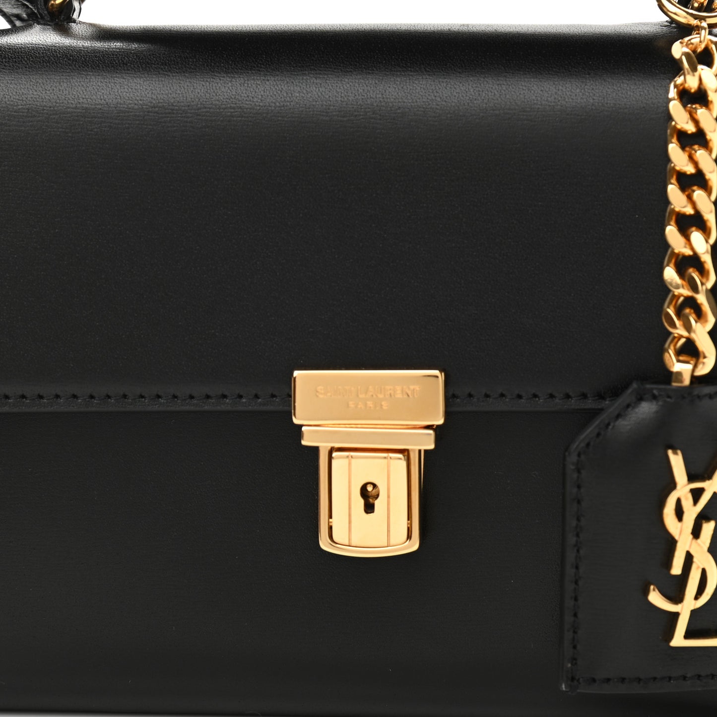 Calfskin Mini High School Satchel Black