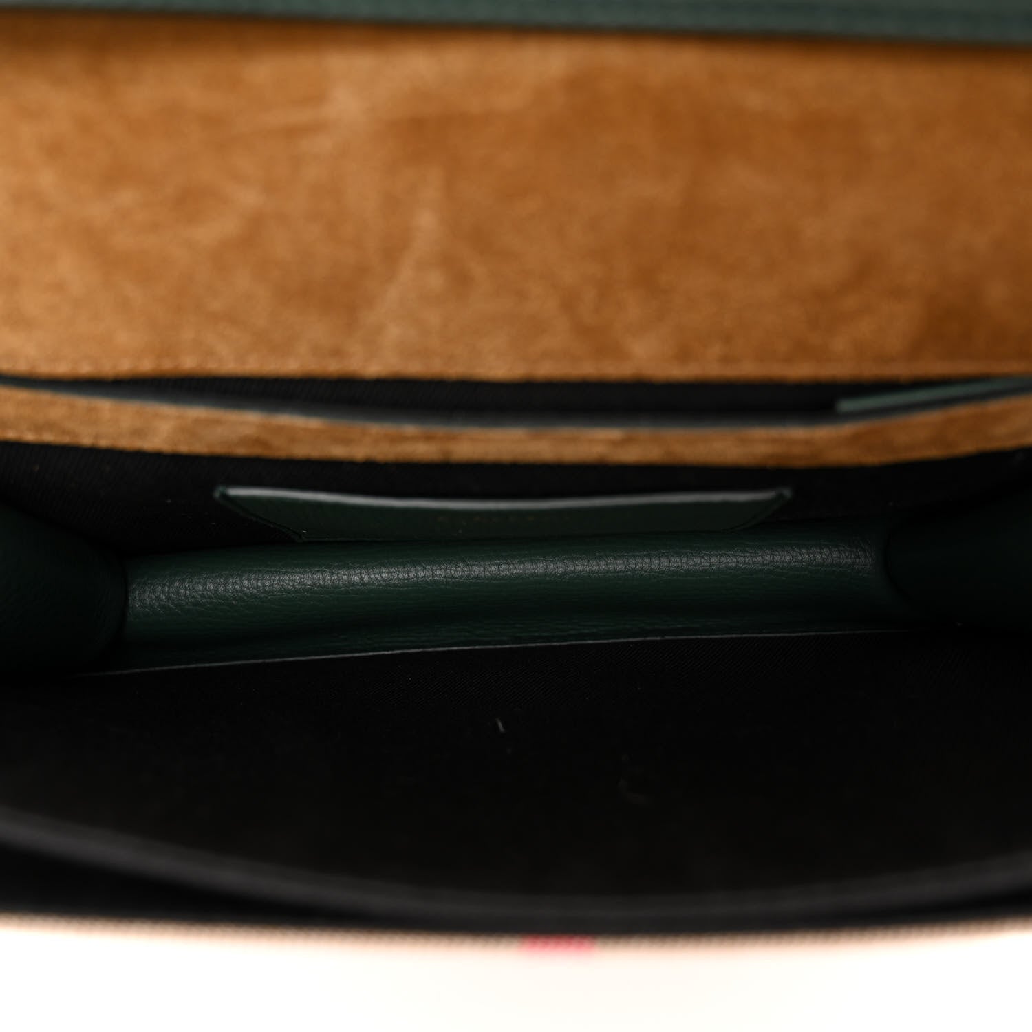 Burberry Derby Calfskin House Check Small Macken Crossbody Bag Bottle Green 5 of 9
