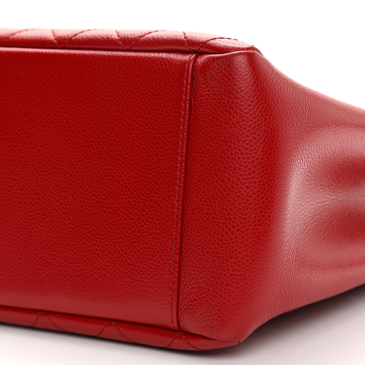 Caviar Quilted Grand Shopping Tote GST Red