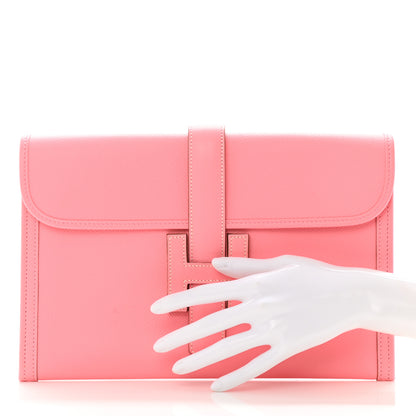 Hermes Epsom Jige PM Clutch Rose Confetti 2 of 8