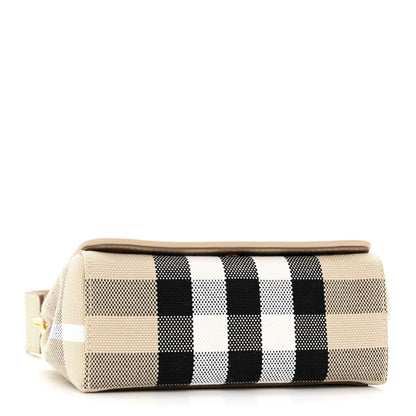 Burberry Canvas Check Hackberry Crossbody Bag Soft Fawn 4 of 12