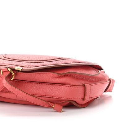 Chloe Grained Calfskin Medium Marcie Saddle Bag Pink 9 of 14