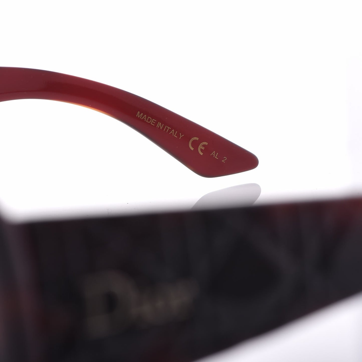 Resin Cannage Dior Lady 2R Sunglasses Havana Red