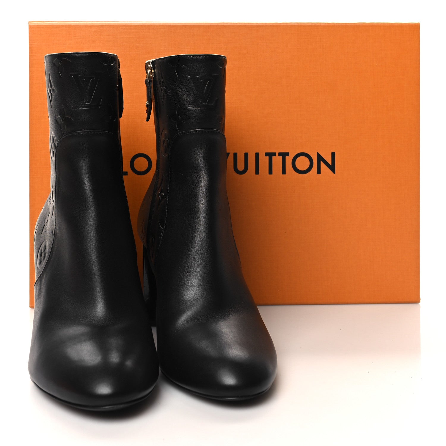 Louis Vuitton Calfskin Silhouette Ankle Boots 37 Black 9 of 9
