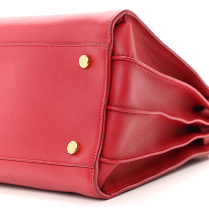 Saint Laurent Calfskin Small Sac De Jour Lipstick Red 11 of 12