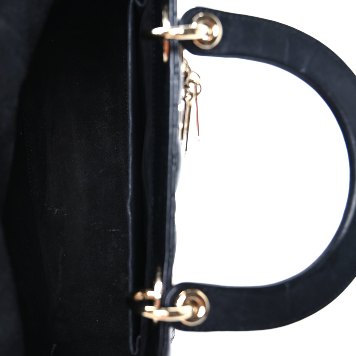 Lambskin Cannage Medium Lady Dior Black