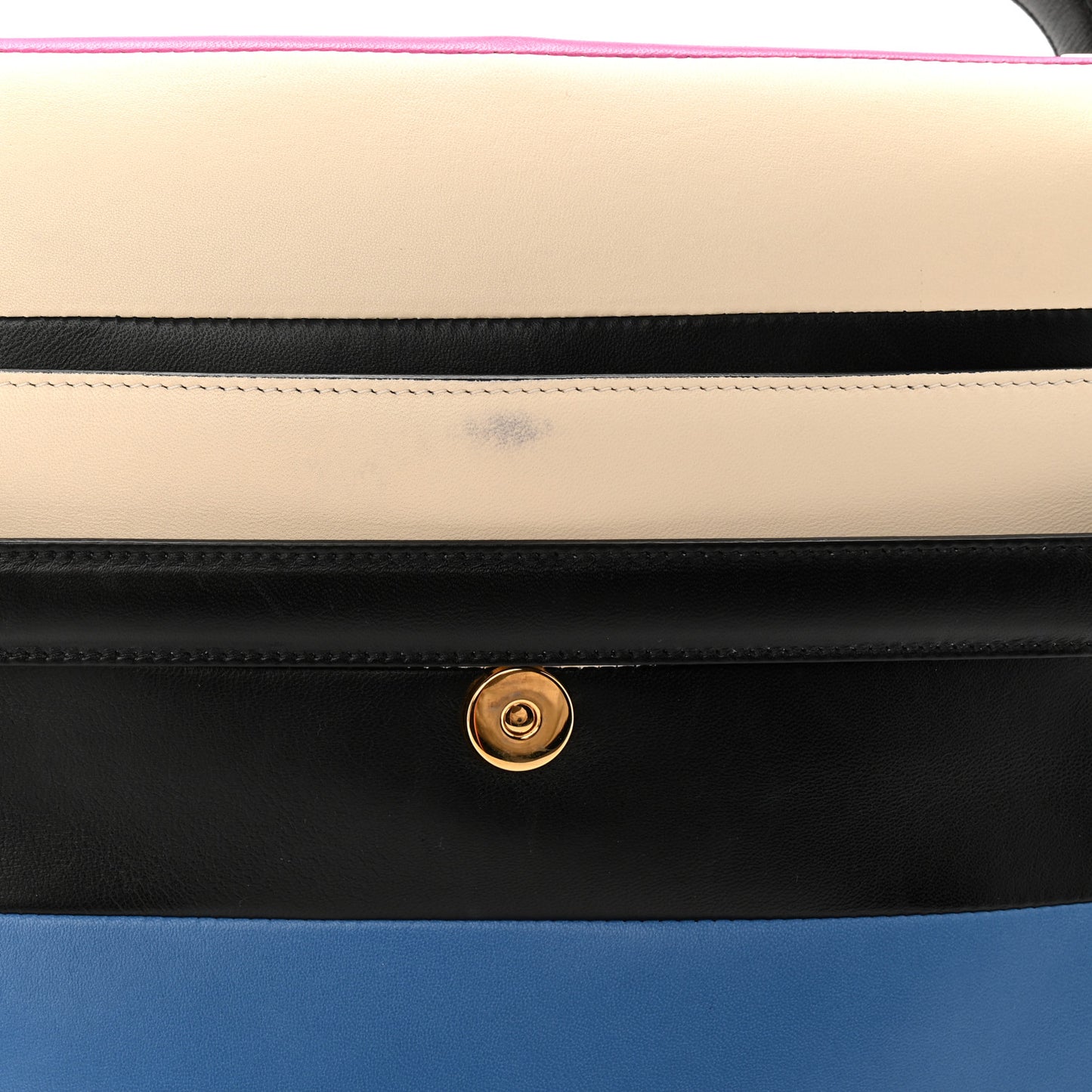 Vitello Striped Medium My Rockstud Frame Bag Multicolor