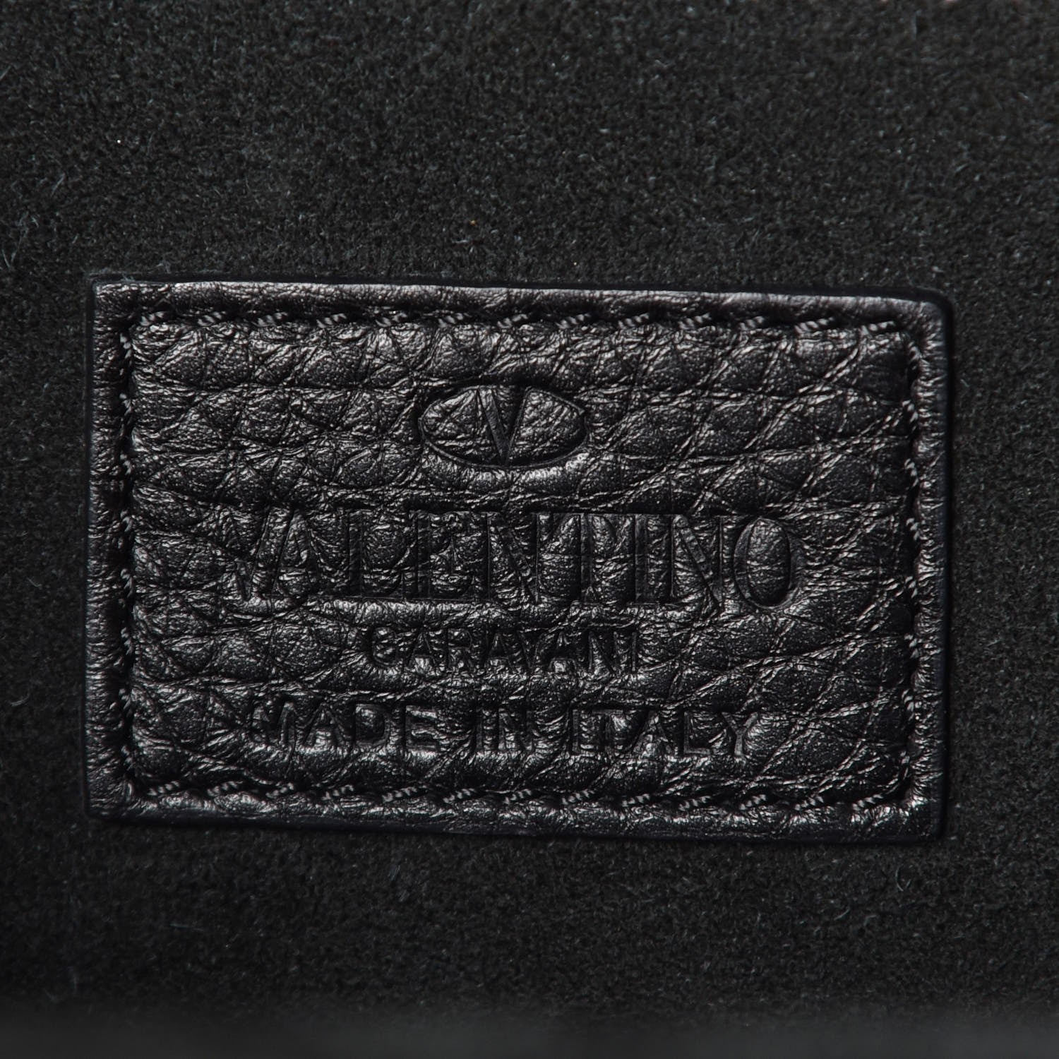 Valentino Garavani Grained Calfskin Medium Rockstud Backpack Black 6 of 8