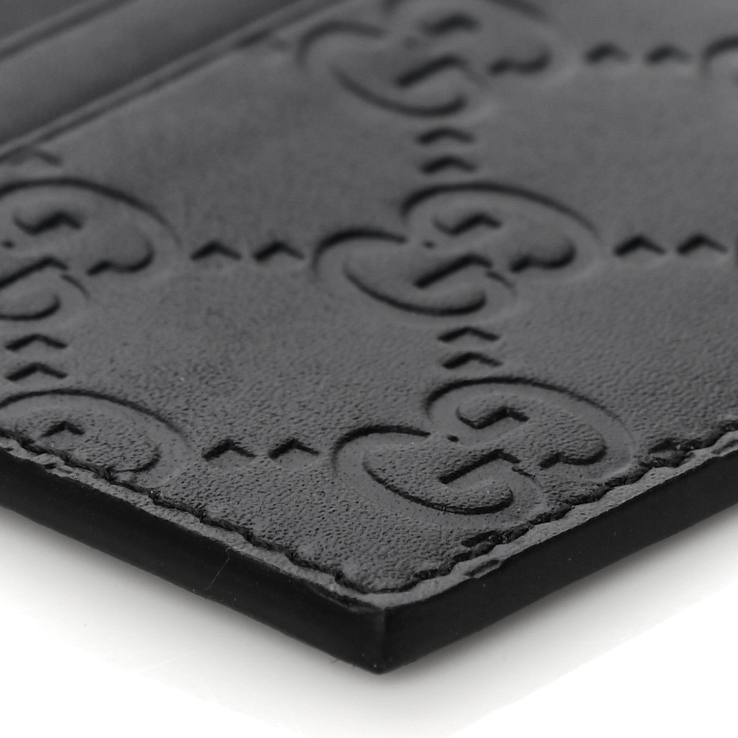 Gucci Guccissima Card Holder Black 8 of 9