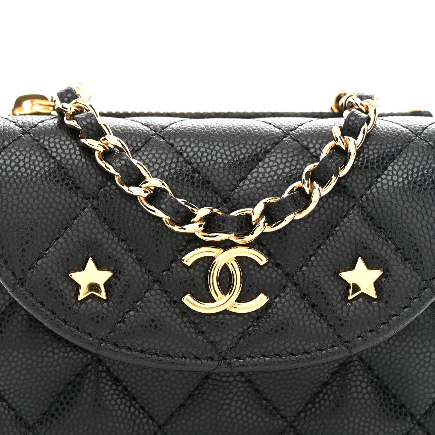 Chanel Caviar Quilted Clutch With Chain Black 9 of 12