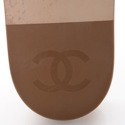 Chanel Calfskin Wood Buckle Mules 39 Black 7 of 13