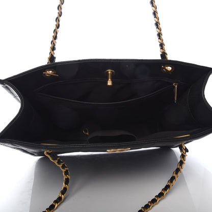 Chanel Caviar Quilted Sweet Classic Shopping Tote Black 5 of 10