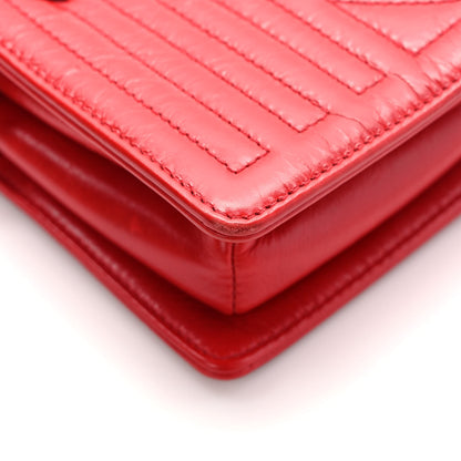 Chanel Calfskin Quilted Small Korean Garden Flap Red 11 of 12